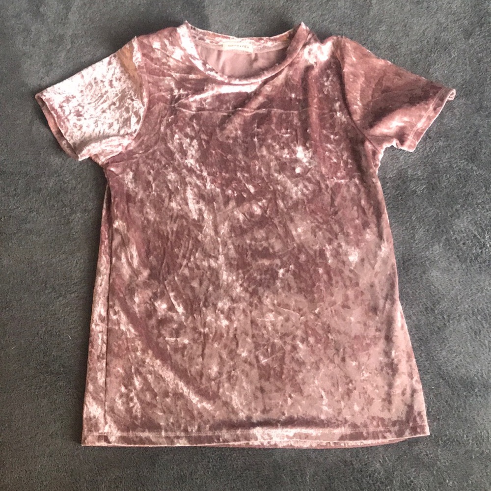 Pink Velvet Tee (Size M)